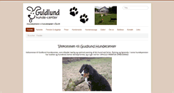 Desktop Screenshot of guldlundhundecenter.dk